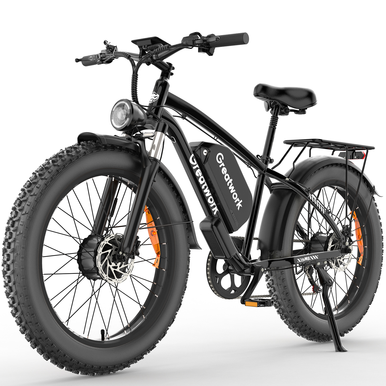 bicycle motors electric Greatwork M8 Dual Motor E-Bike Black Shop Northface Flight Series Motor wheel assembly for Wheel Size:28