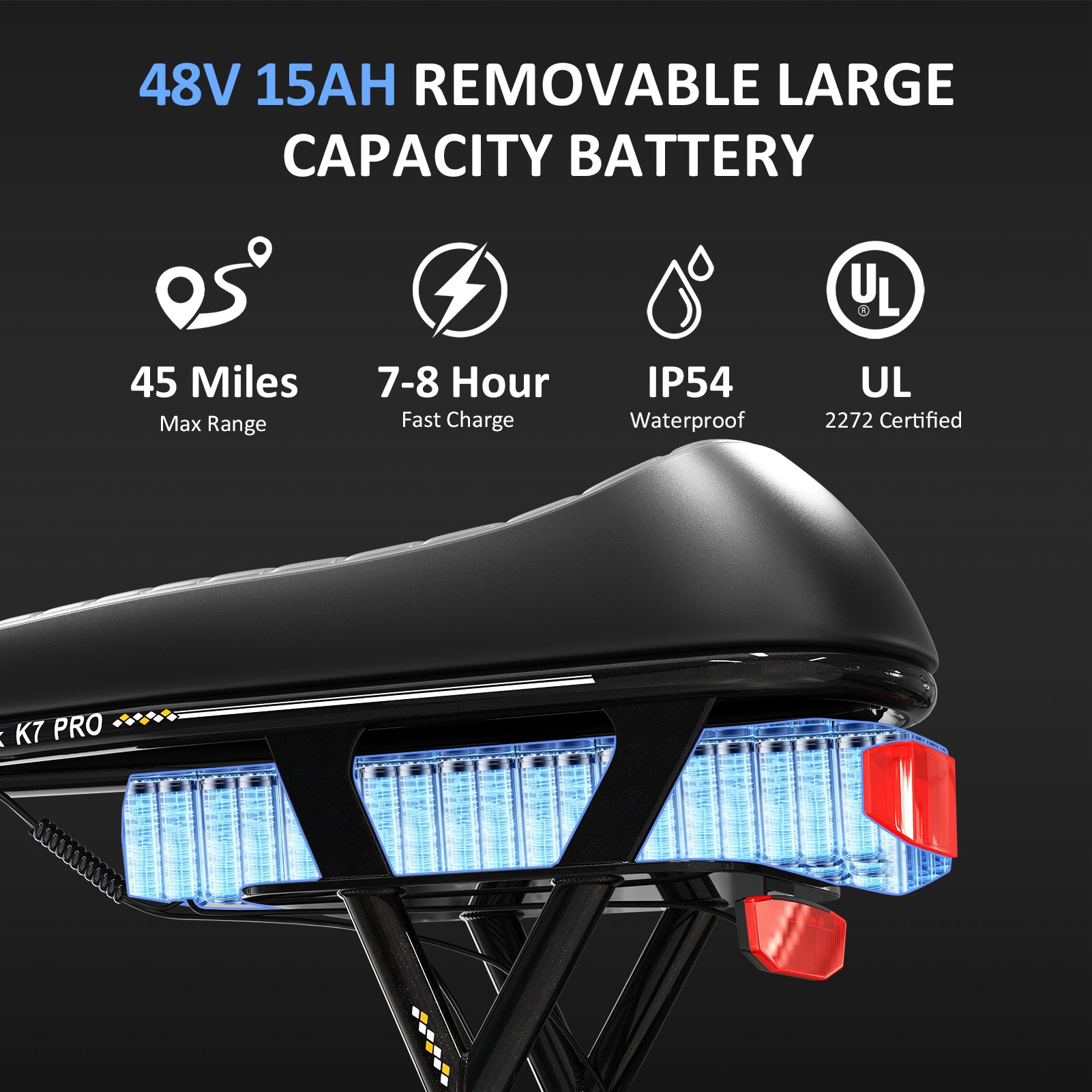 48V 10Ah/15Ah Replacement Battery for Greatwork K7 /K7 Pro E-Scooter